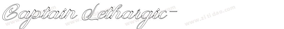 Captain Lethargic字体转换